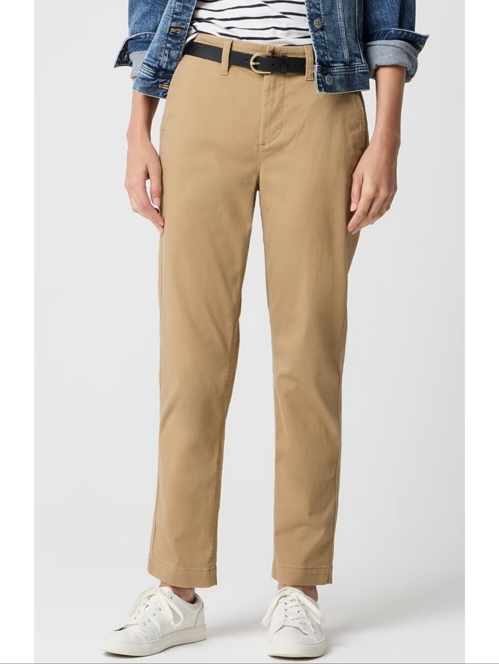 J.Crew Factory High Rise Girlfriend Chino Tan Size 10